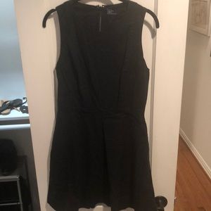 Gap- Black Linen Pleated Dress